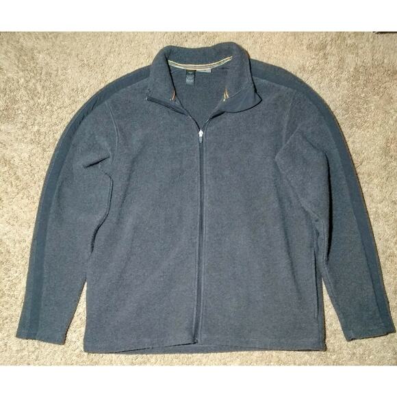 REI Men‘s Gray Wool Blend Full Zip Front Warm Winter Fall Jacket Coat Size L